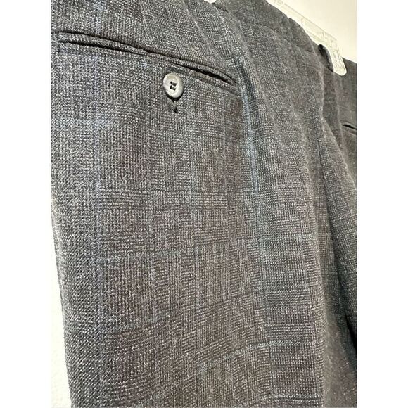 Berle men’s gray pleated wool dress pants size 36x30.  #35-0892 - Picture 3 of 5